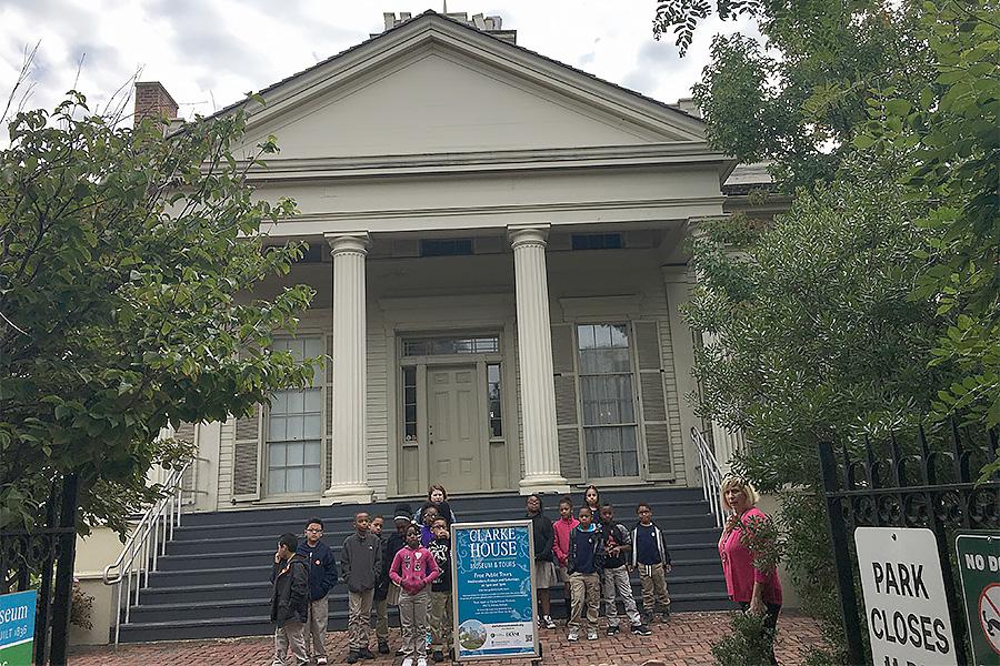Crew 303 visits Clarke House