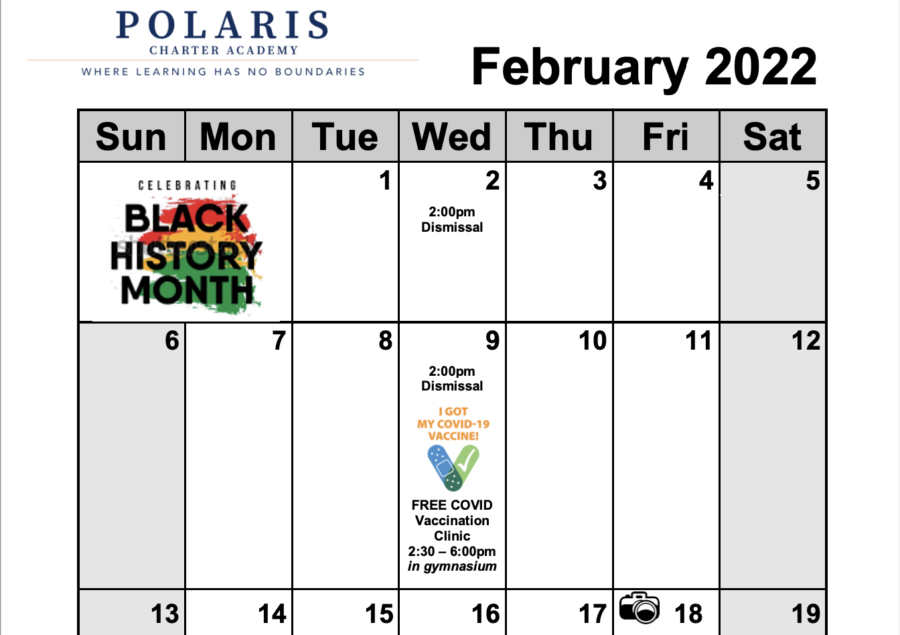 February 2022 Parent Calendar